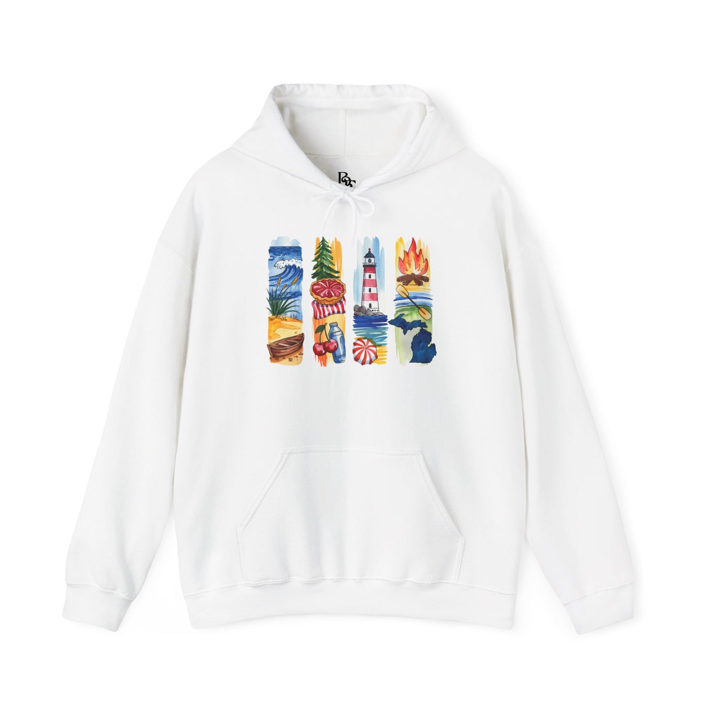 Michigan Nature Hoodie – Unisex Sweatshirt for Forest & Freshwater Lovers