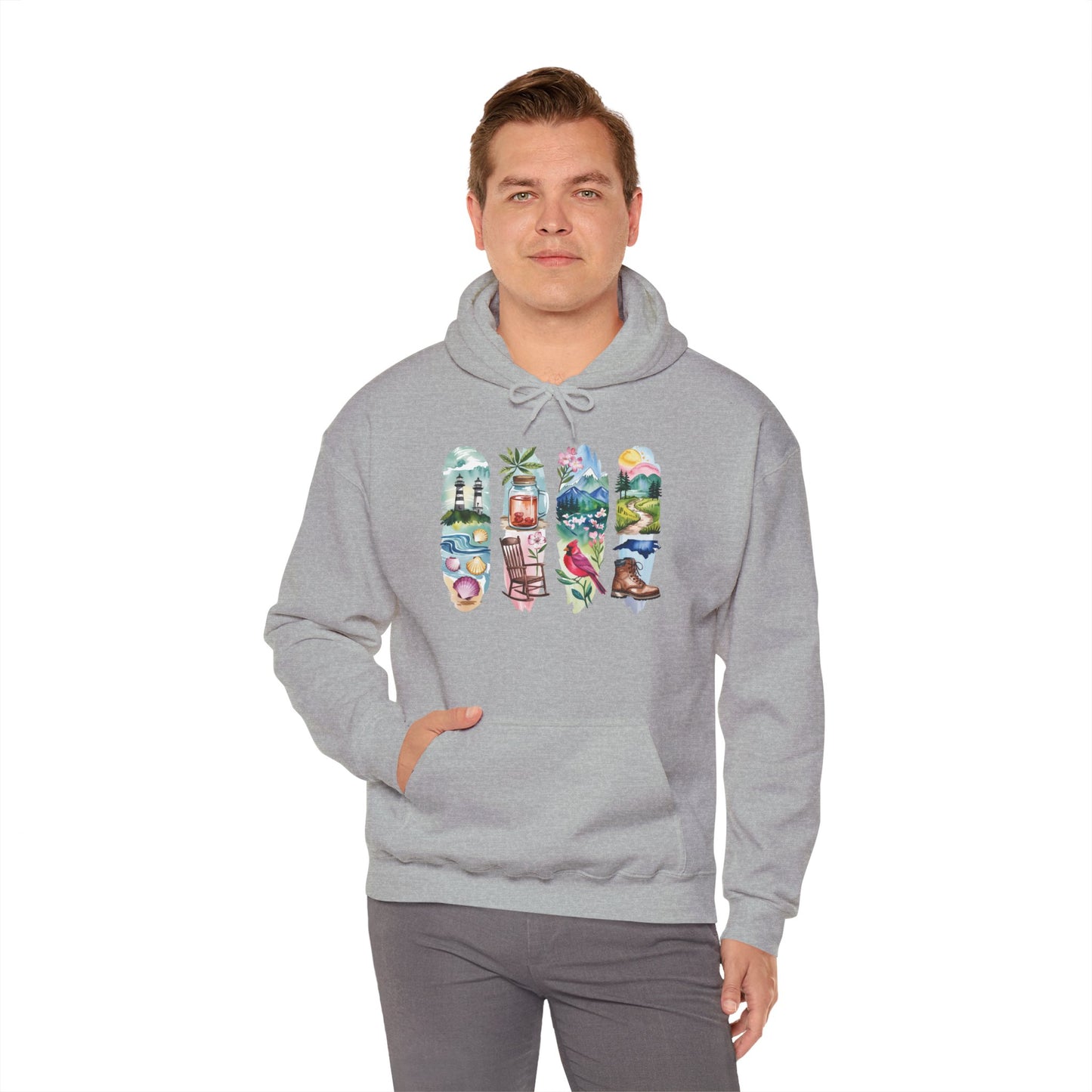 North Carolina Nature Hoodie – Unisex Sweatshirt for Nature Lovers