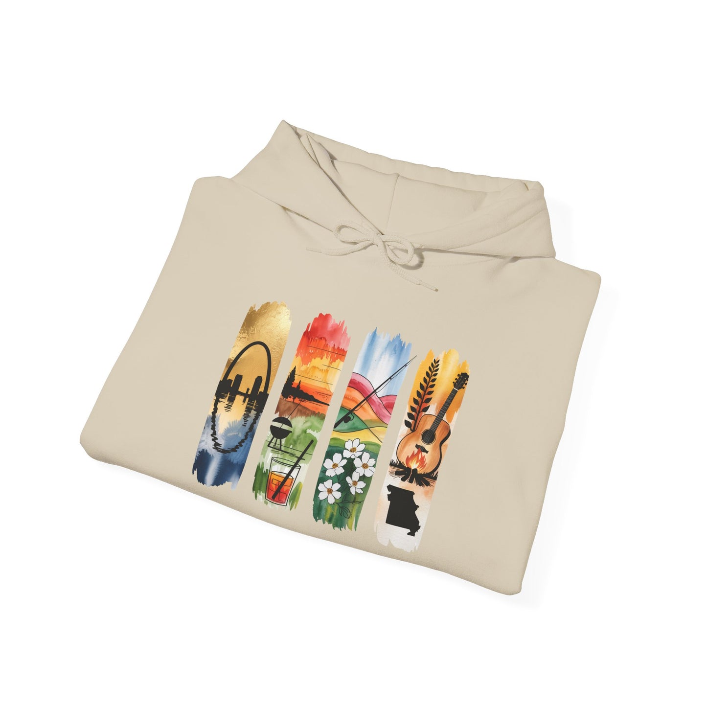 Missouri Nature Hoodie – Unisex Sweatshirt for Trail & River Lovers