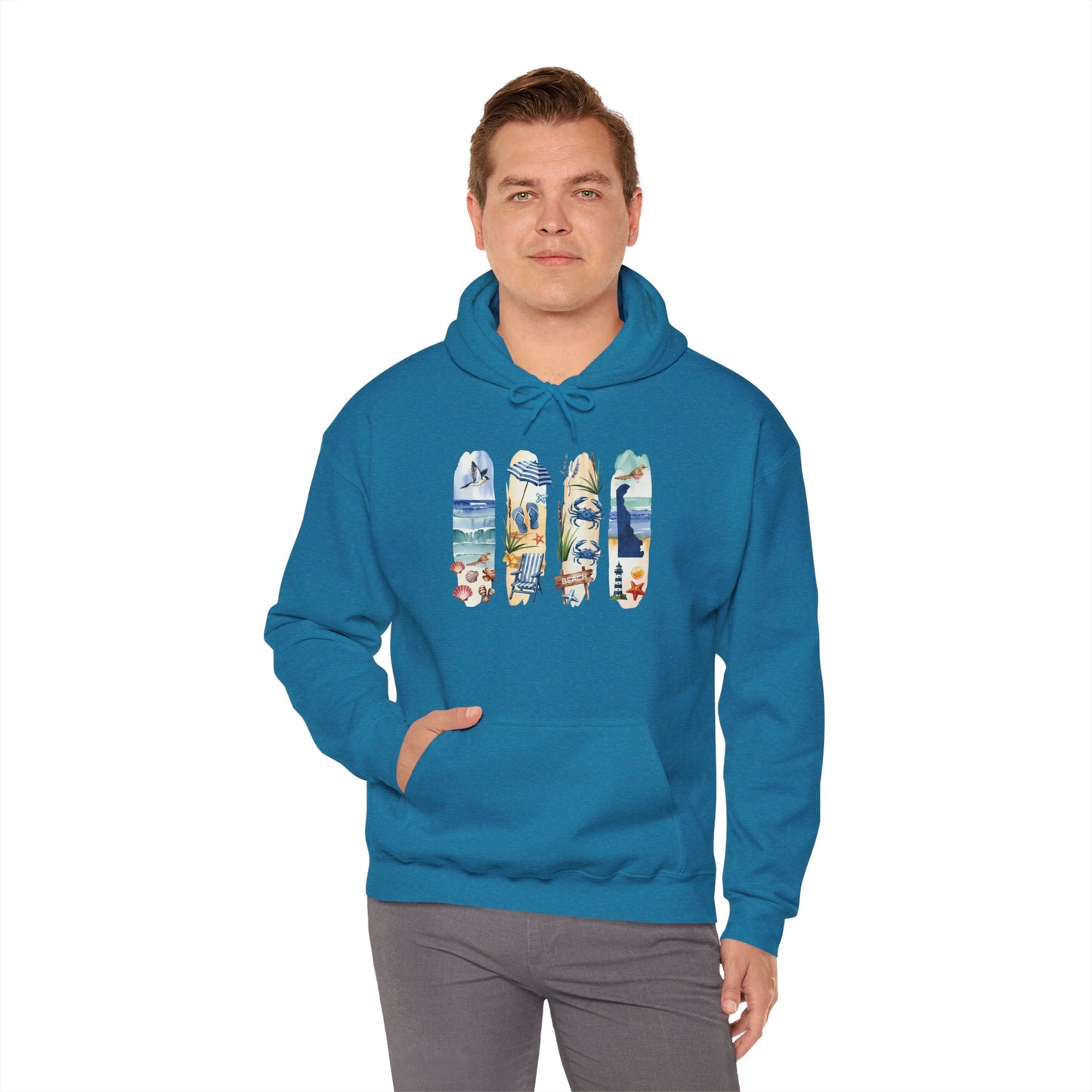 Delaware Nature Hoodie – Unisex Sweatshirt for Shoreline & Trail Lovers