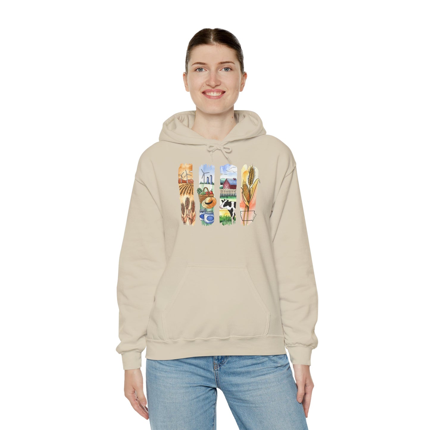 Iowa Nature Hoodie – Unisex Sweatshirt for Lounging or Exploring