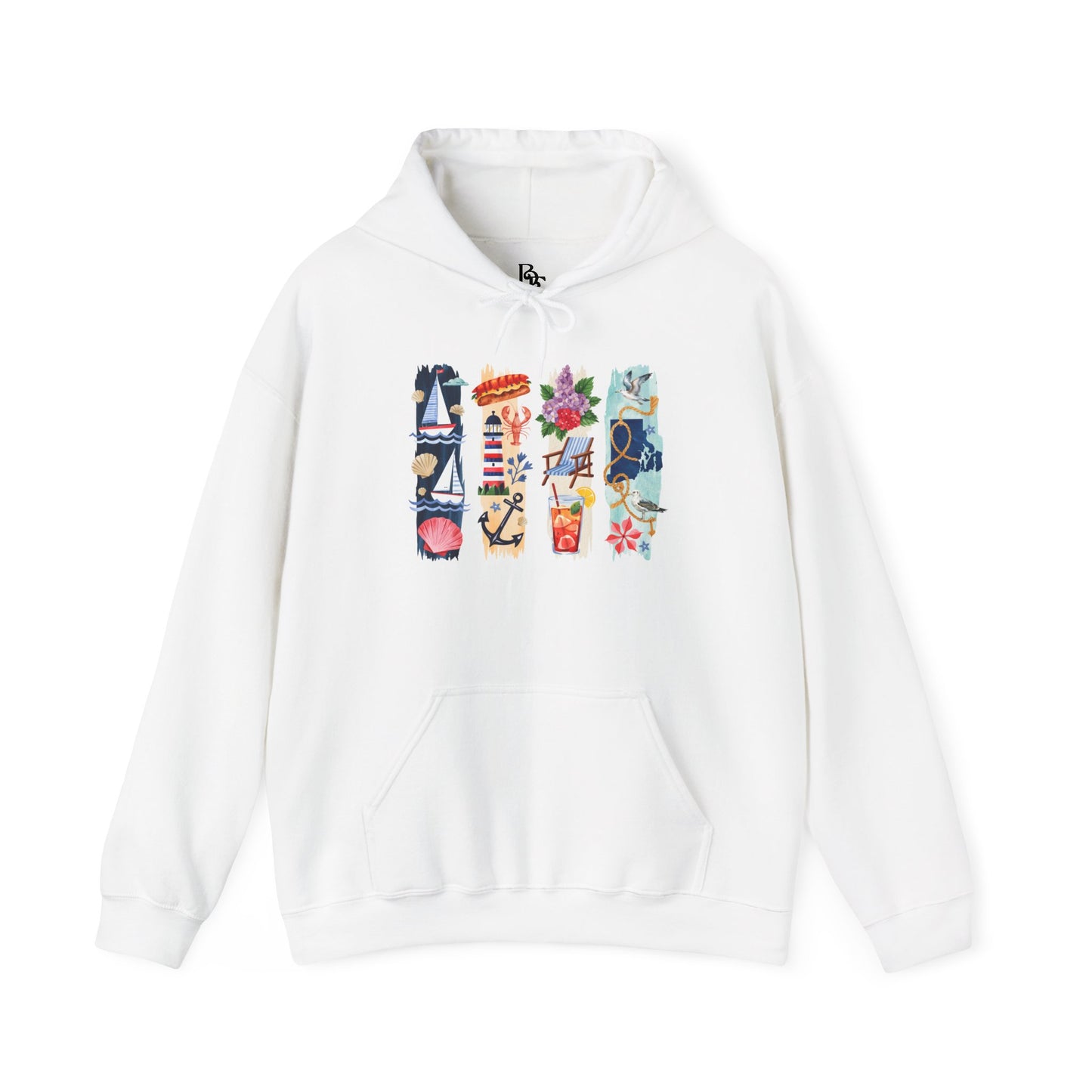Rhode Island Nature Hoodie – Unisex Ocean State Sweatshirt for Coastal & Outdoor Lovers