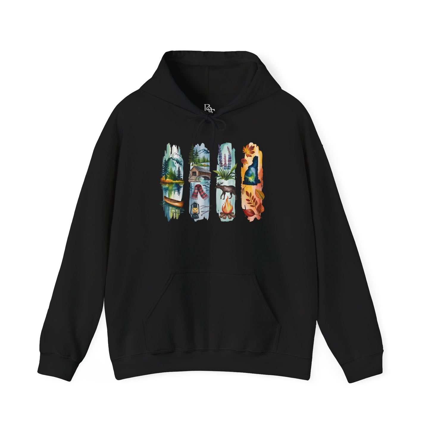 New Hampshire Nature Hoodie – Unisex Sweatshirt for Mountain & Forest Lovers