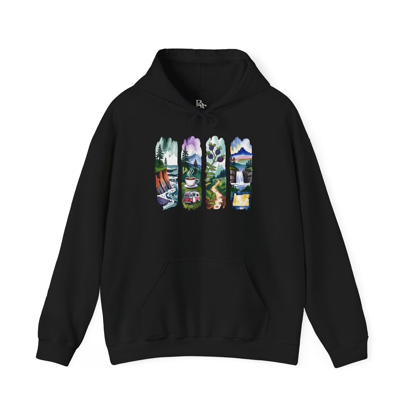Oregon Nature Hoodie – Unisex Pacific Northwest Sweatshirt for Hikers & Adventure Enthusiasts