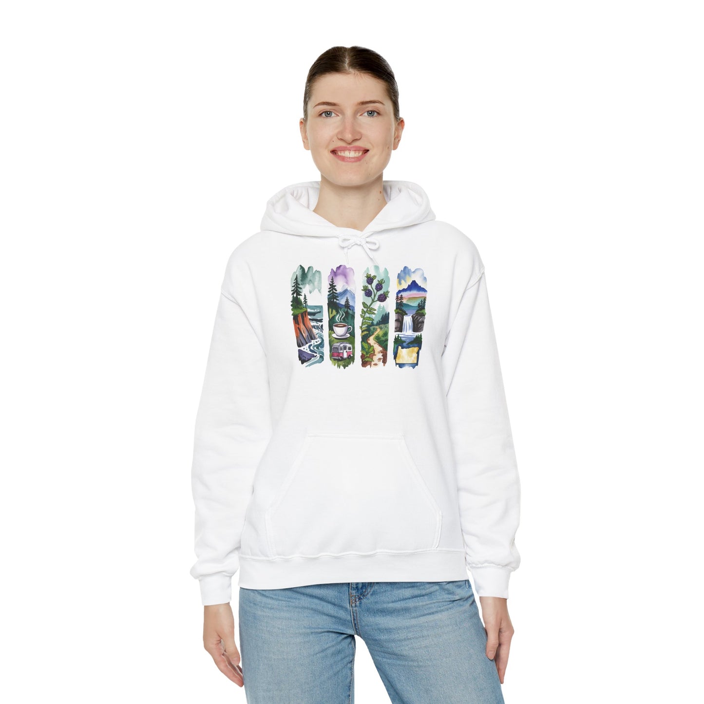 Oregon Nature Hoodie – Unisex Pacific Northwest Sweatshirt for Hikers & Adventure Enthusiasts
