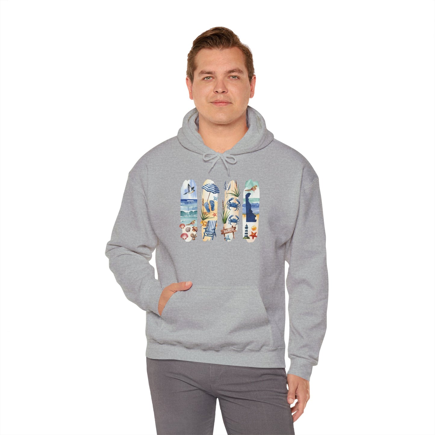 Delaware Nature Hoodie – Unisex Sweatshirt for Shoreline & Trail Lovers