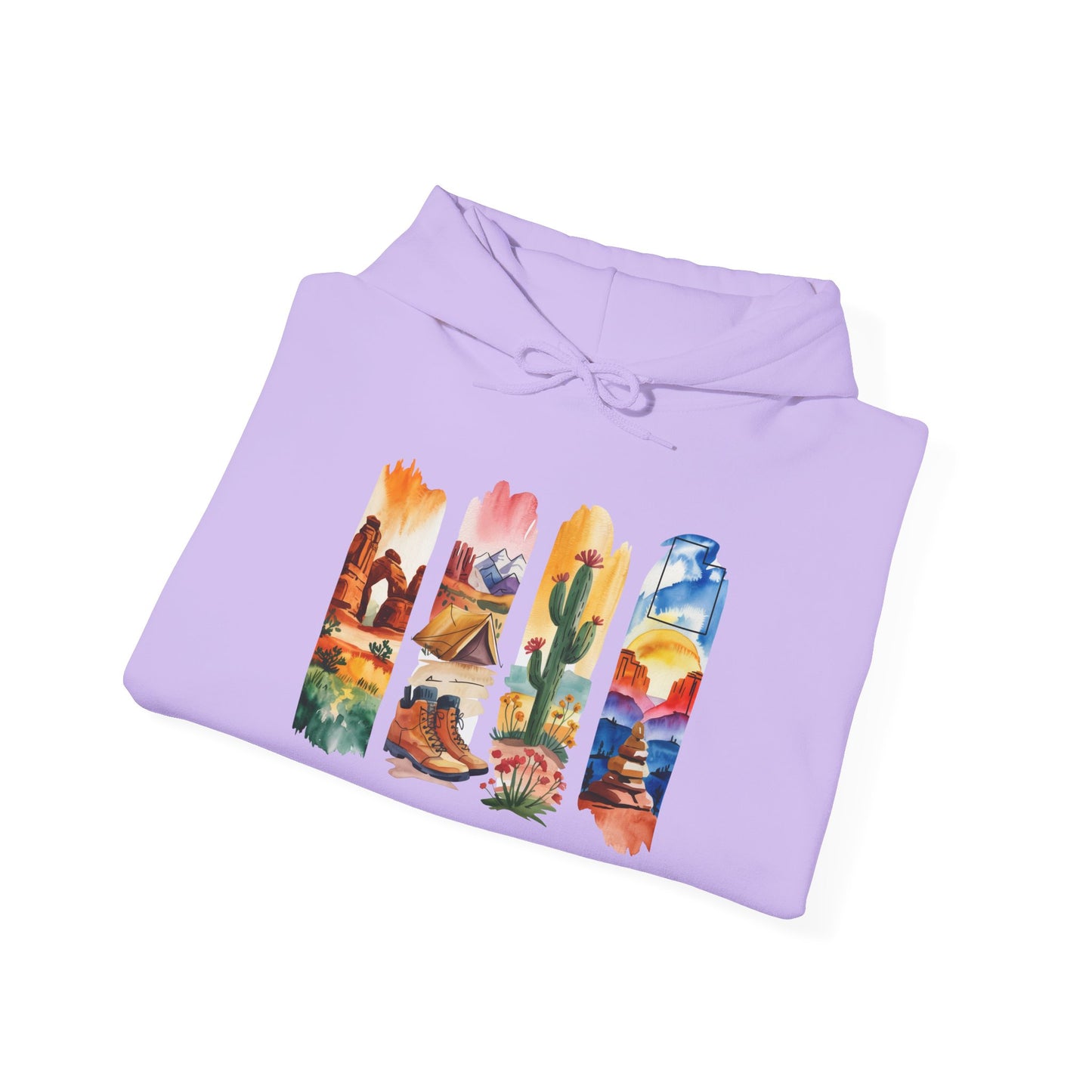 Utah Nature Hoodie – Unisex Desert Landscape Sweatshirt for Hikers & Adventure Seekers