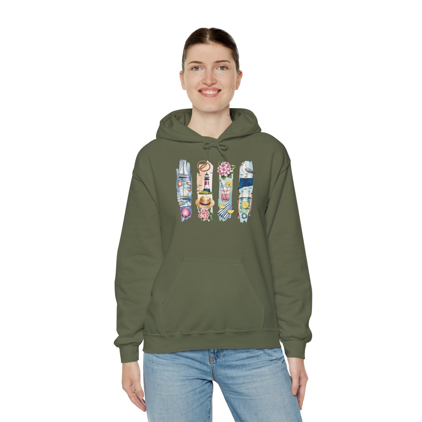 Connecticut Nature Hoodie – Unisex Sweatshirt for Forest & Shoreline Lovers