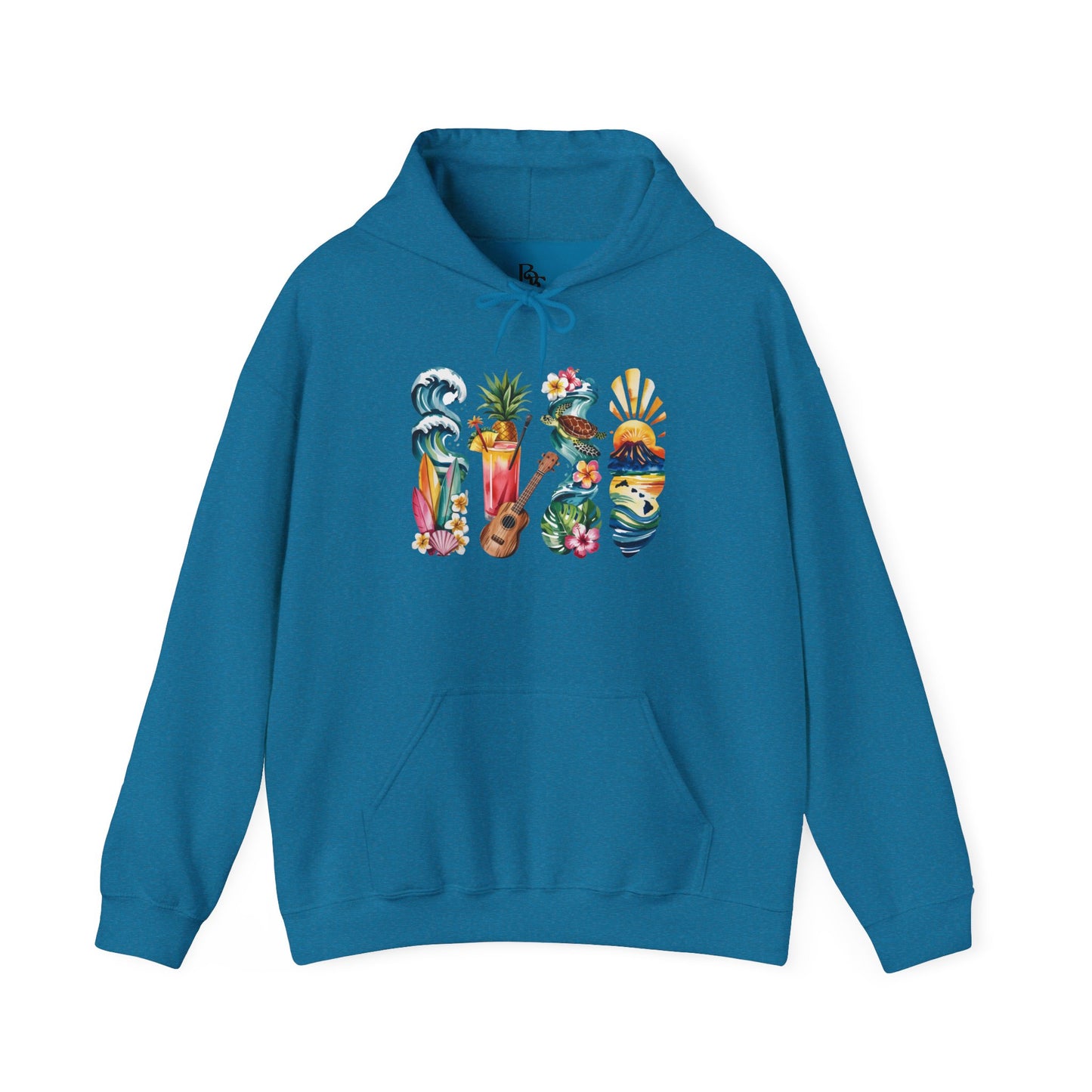 Hawaii Nature Hoodie – Unisex Sweatshirt for Volcano & Ocean Lovers