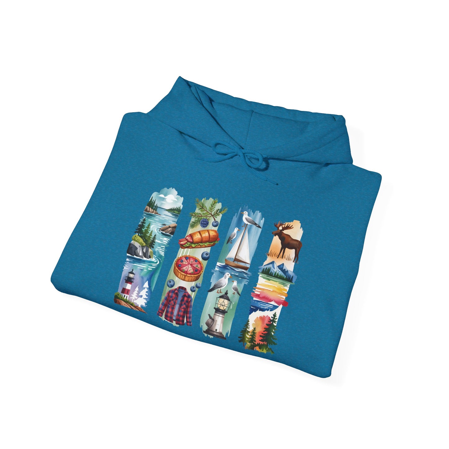 Maine Nature Hoodie – Unisex Sweatshirt for Wilderness Lovers
