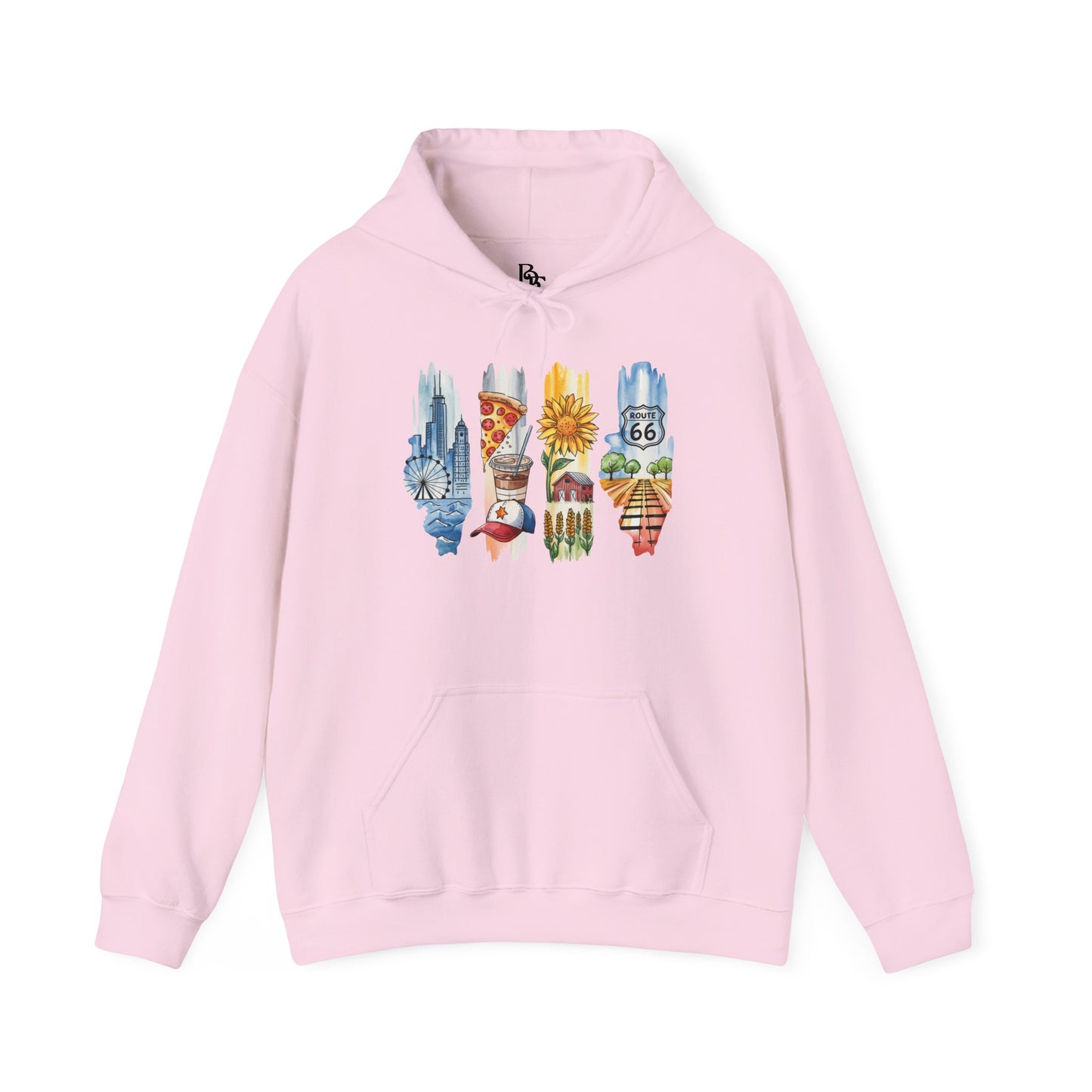 Illinois Nature Hoodie – Unisex Sweatshirt for Trail, Lake & City Escape Lovers