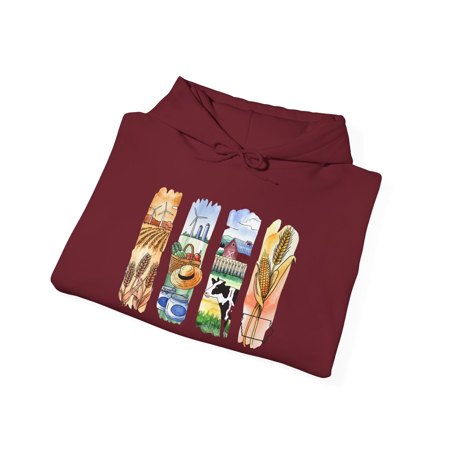 Iowa Nature Hoodie – Unisex Sweatshirt for Lounging or Exploring