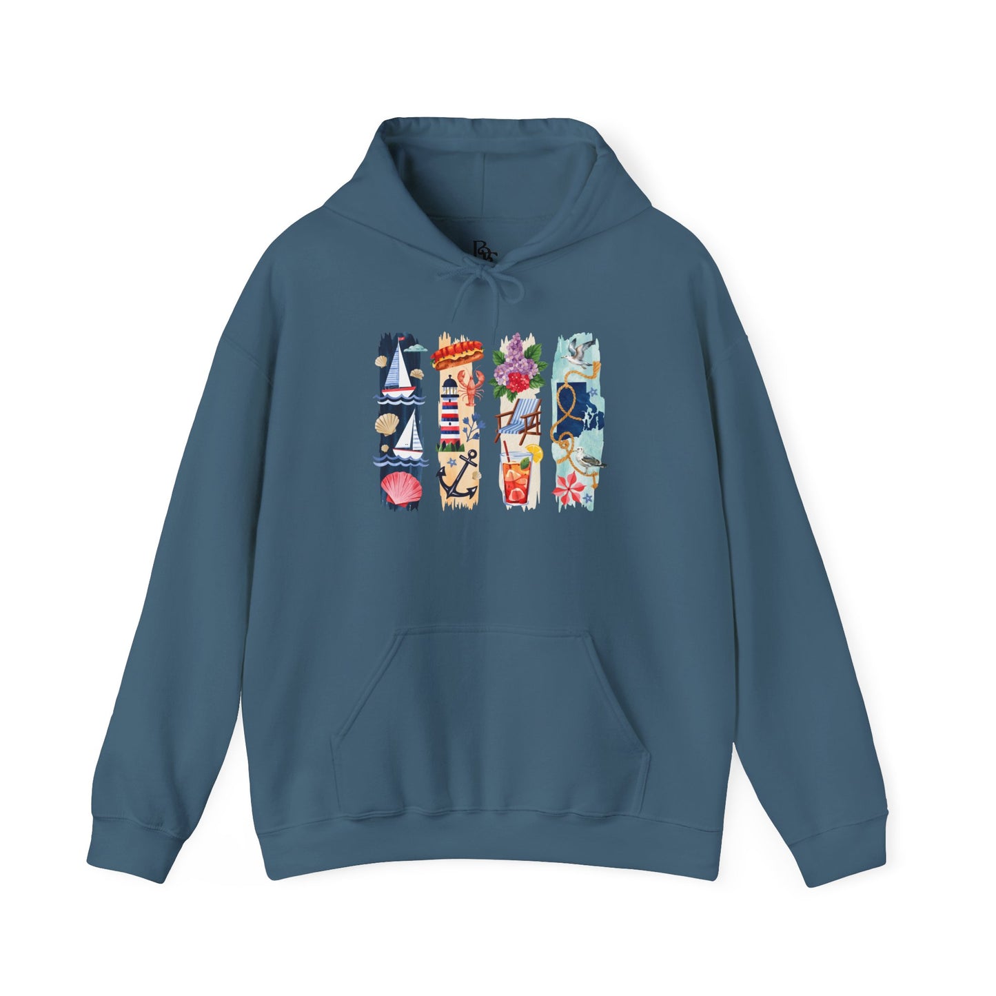 Rhode Island Nature Hoodie – Unisex Ocean State Sweatshirt for Coastal & Outdoor Lovers