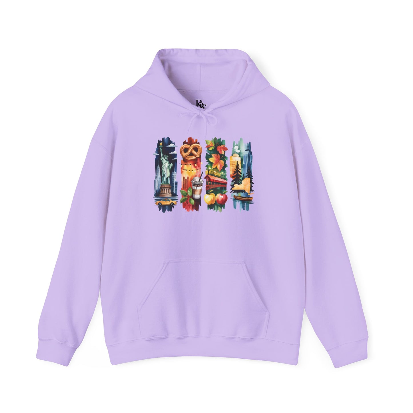 New York Nature Hoodie – Unisex Empire State Sweatshirt for Tourists and Travelers