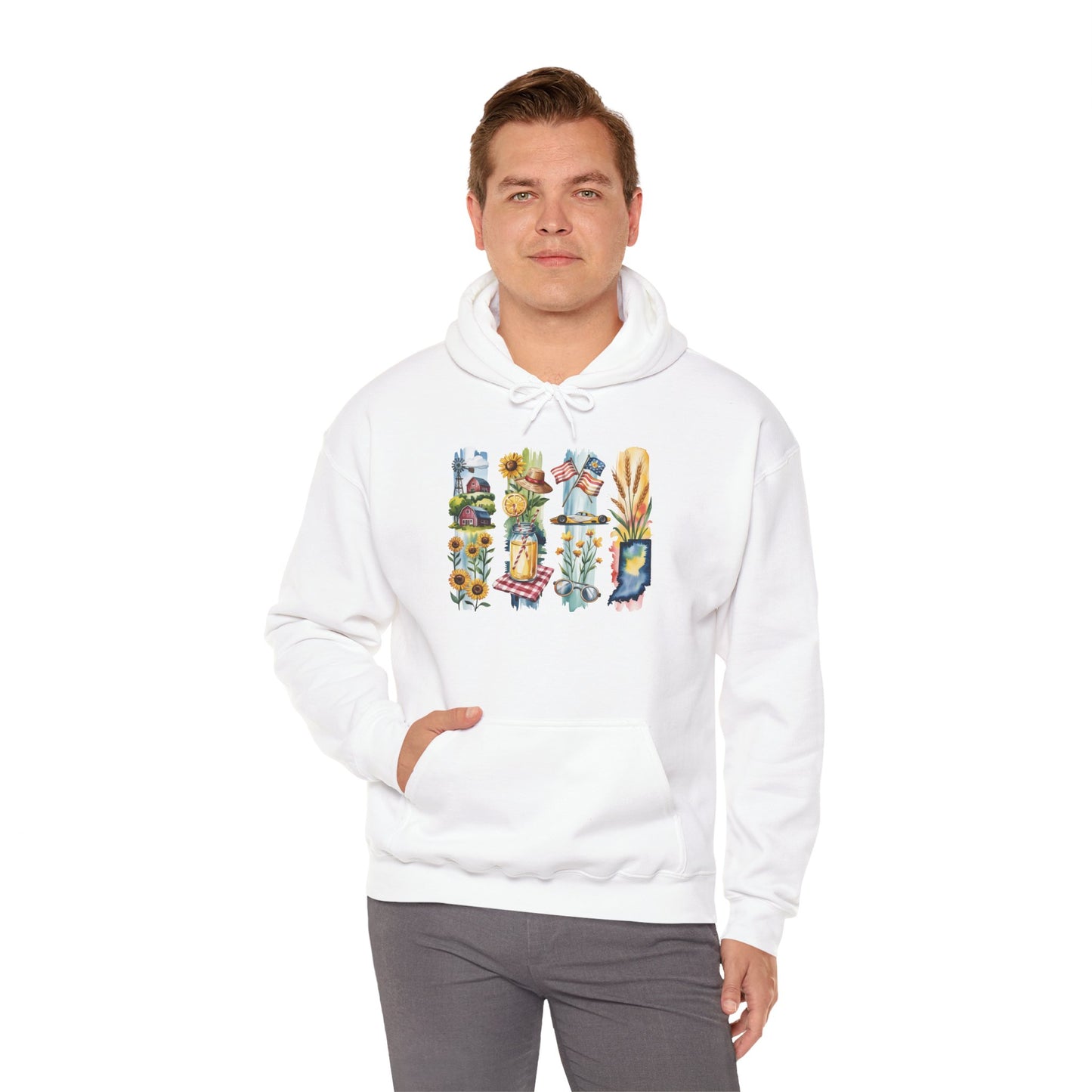 Indiana Nature Hoodie – Unisex Sweatshirt for Forest & Lakeside Wanderers