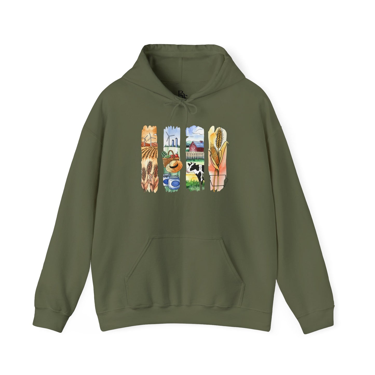 Iowa Nature Hoodie – Unisex Sweatshirt for Lounging or Exploring
