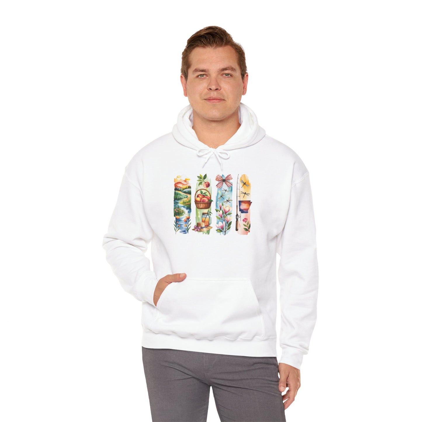 Arkansas Nature Hoodie – Unisex Sweatshirt for Forest & River Lovers