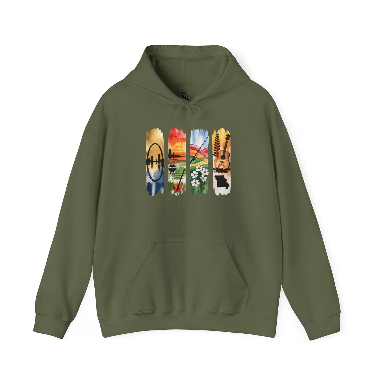 Missouri Nature Hoodie – Unisex Sweatshirt for Trail & River Lovers