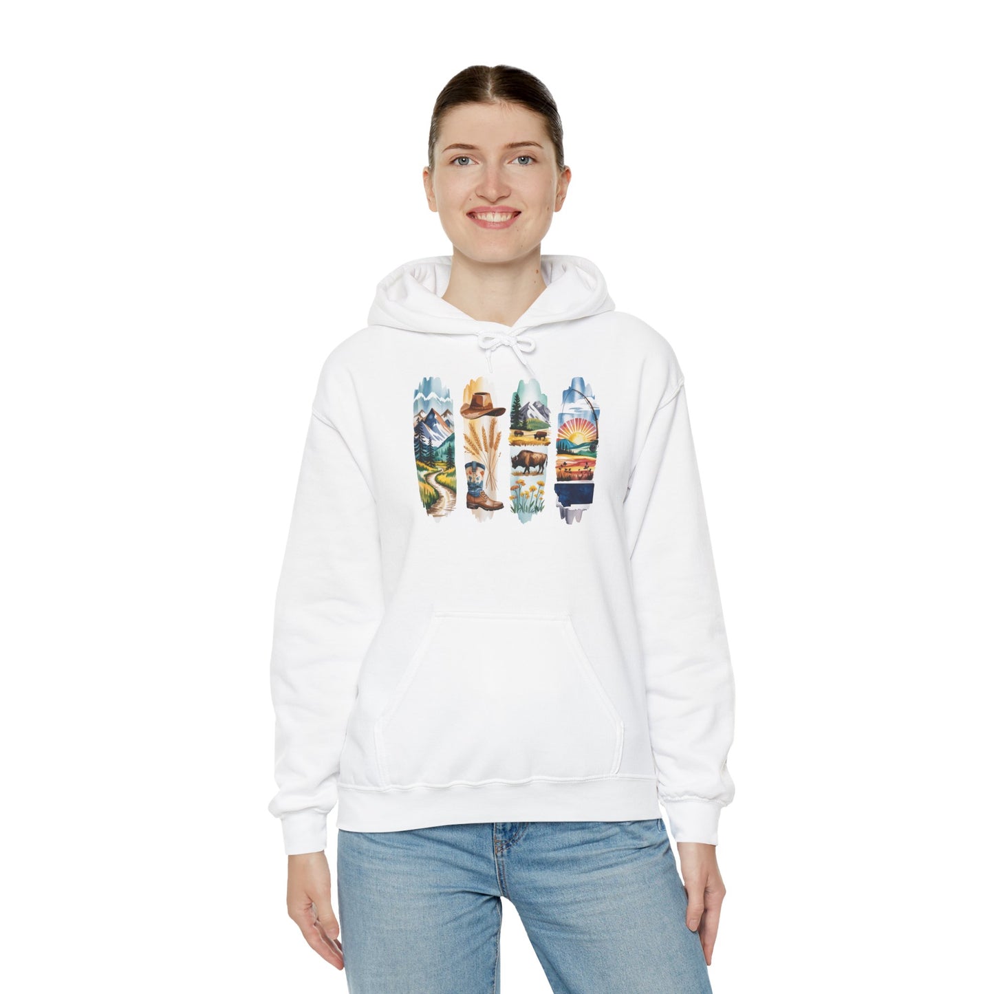 Montana Nature Hoodie – Unisex Big Sky Country Sweatshirt for Wilderness Lovers