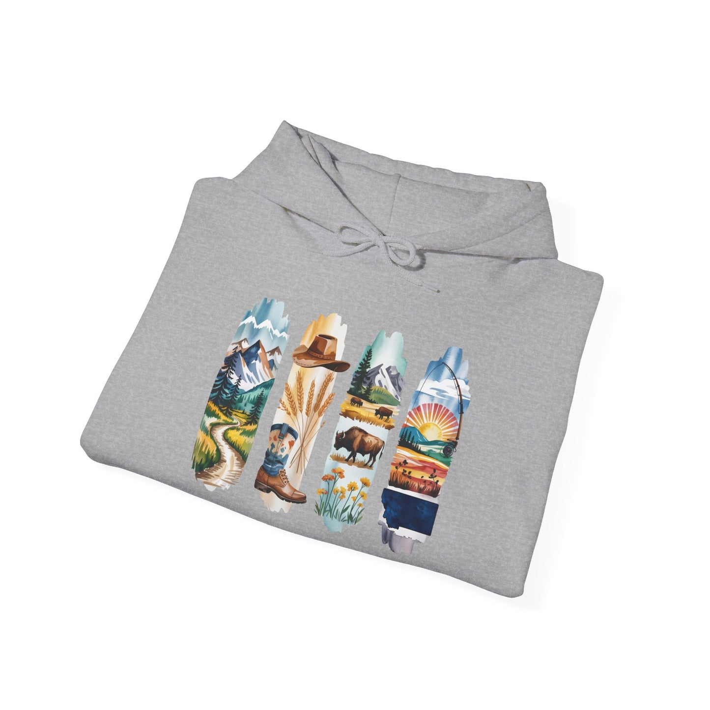 Montana Nature Hoodie – Unisex Big Sky Country Sweatshirt for Wilderness Lovers