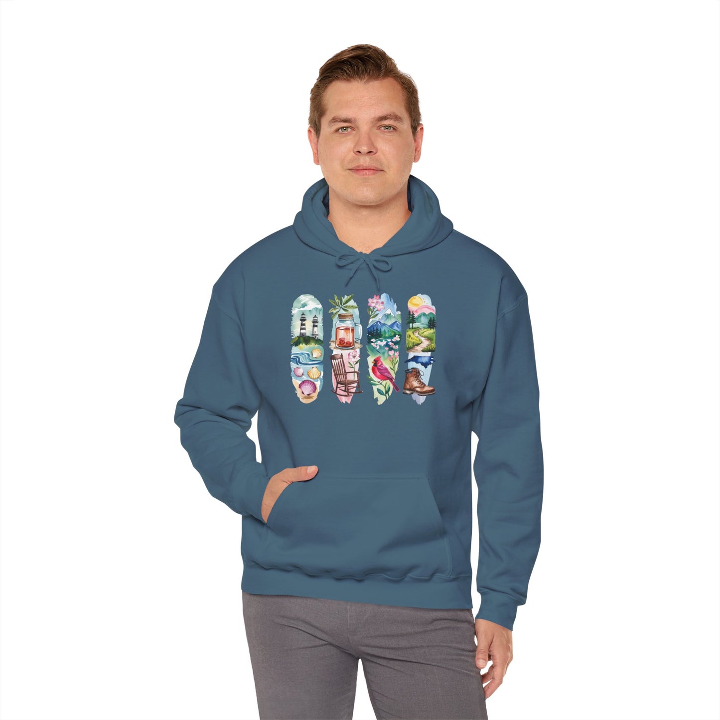 North Carolina Nature Hoodie – Unisex Sweatshirt for Nature Lovers