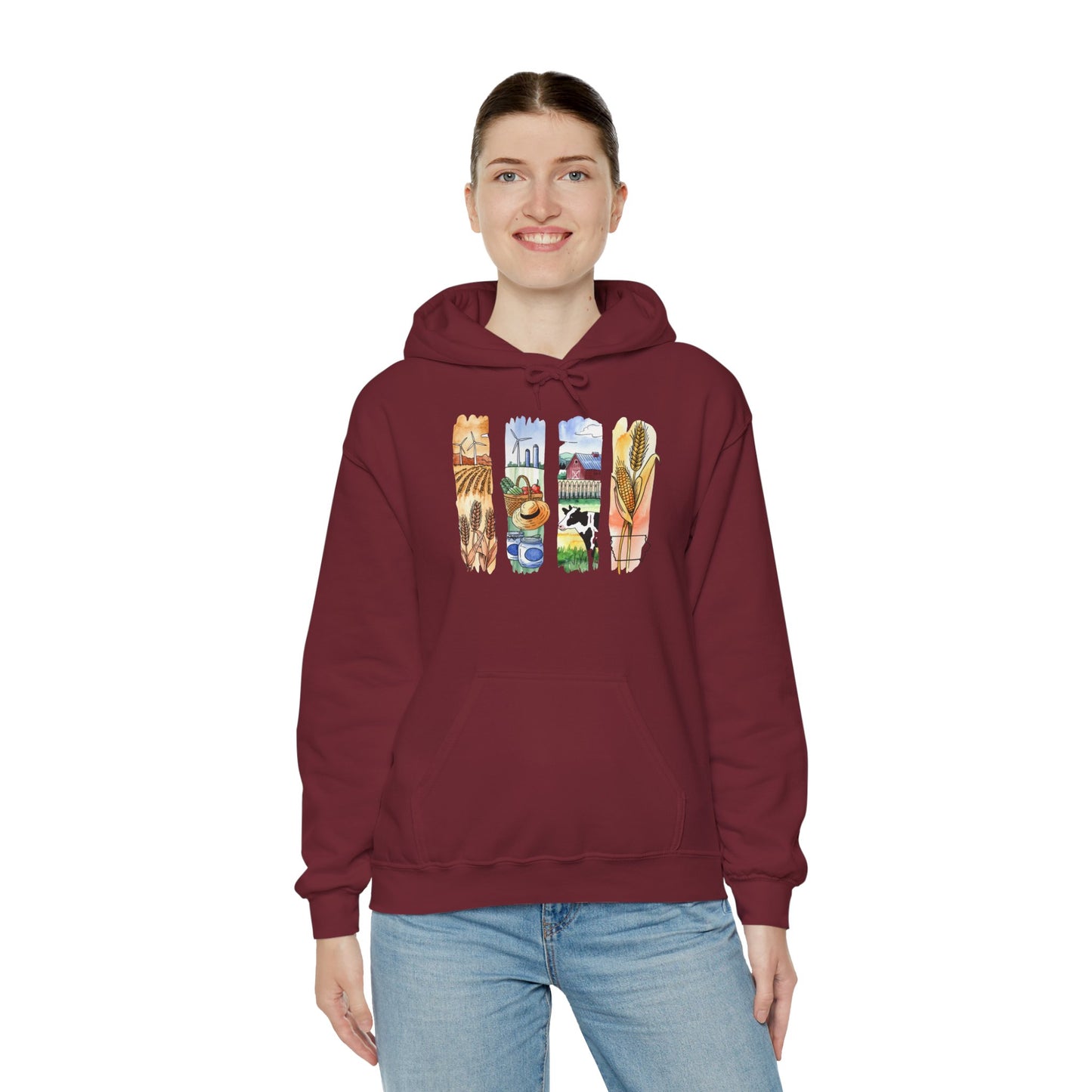 Iowa Nature Hoodie – Unisex Sweatshirt for Lounging or Exploring