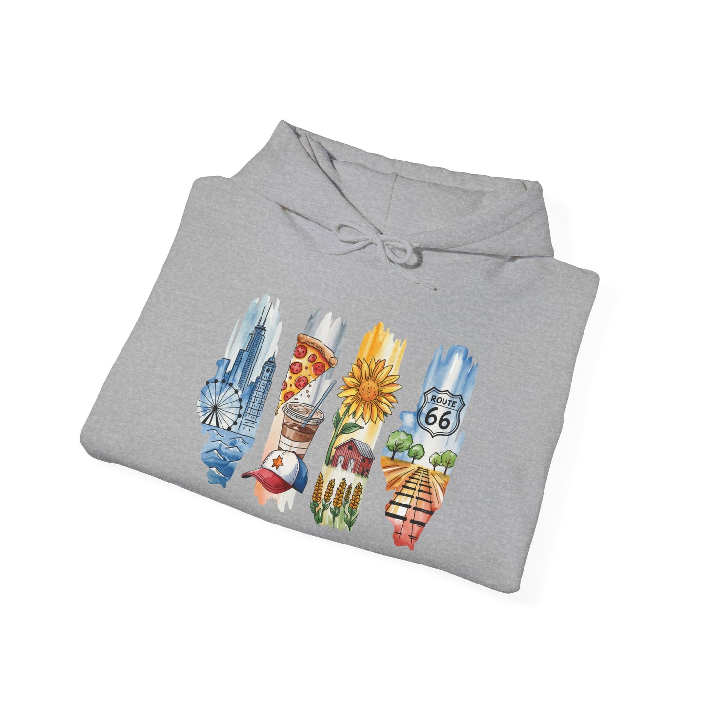 Illinois Nature Hoodie – Unisex Sweatshirt for Trail, Lake & City Escape Lovers
