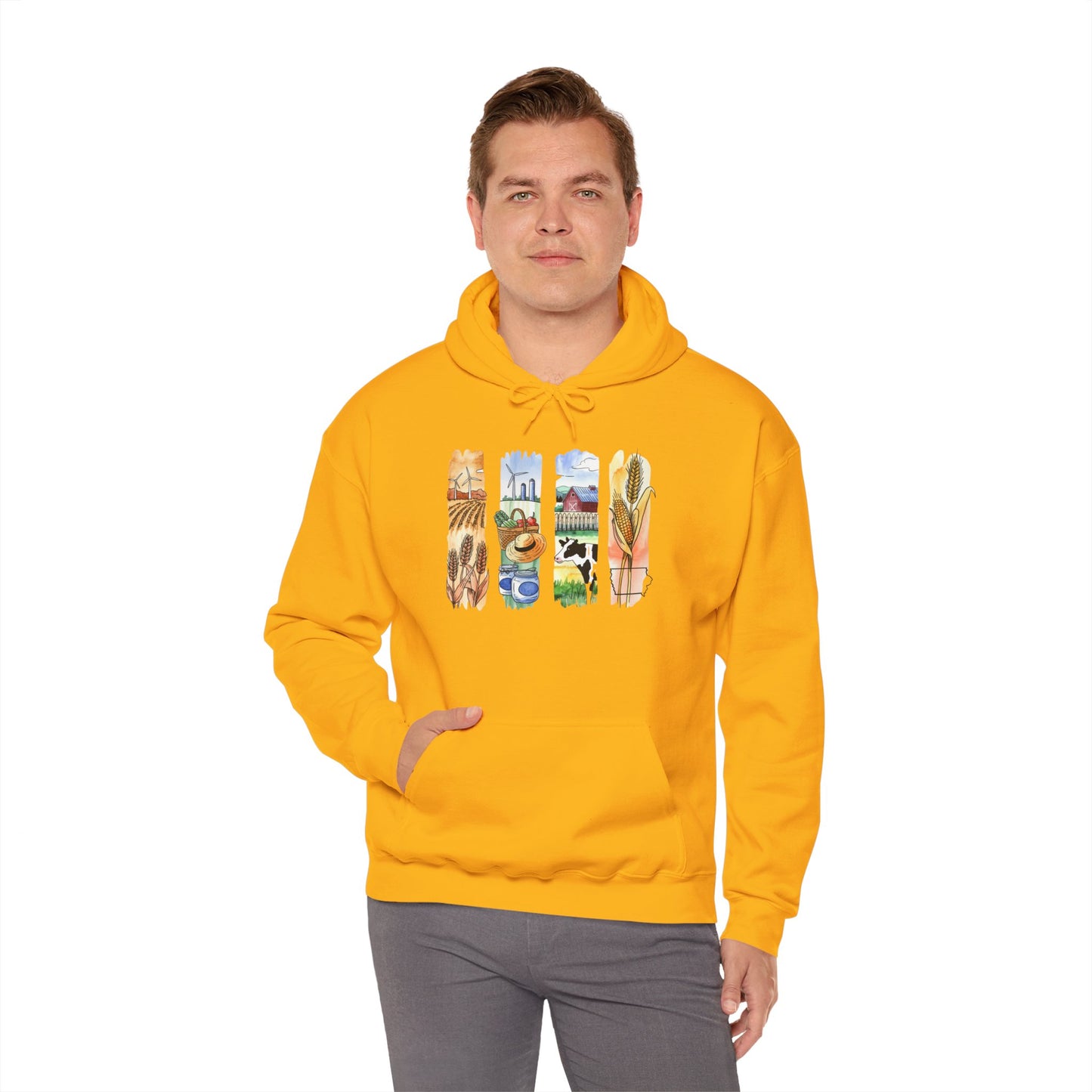 Iowa Nature Hoodie – Unisex Sweatshirt for Lounging or Exploring