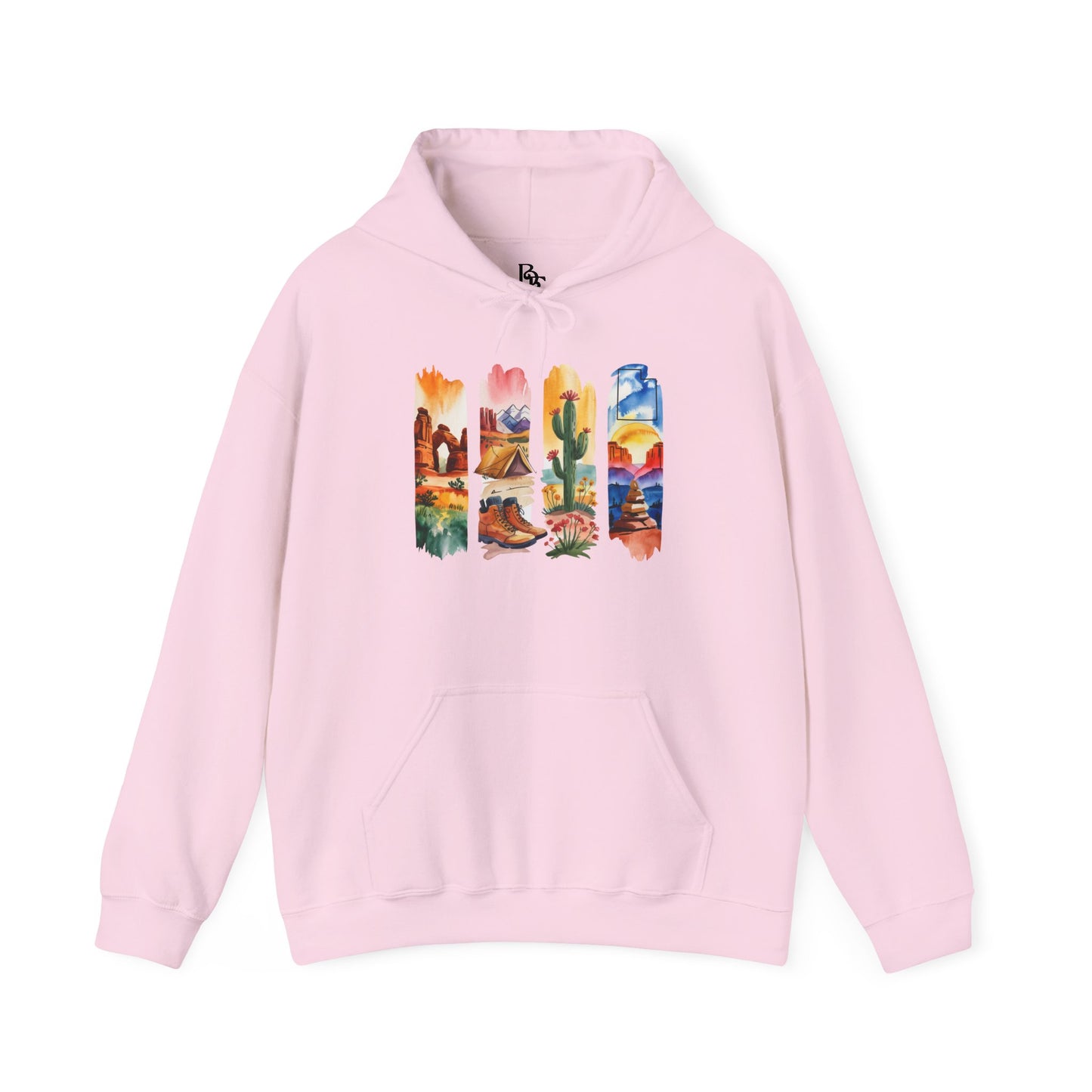 Utah Nature Hoodie – Unisex Desert Landscape Sweatshirt for Hikers & Adventure Seekers