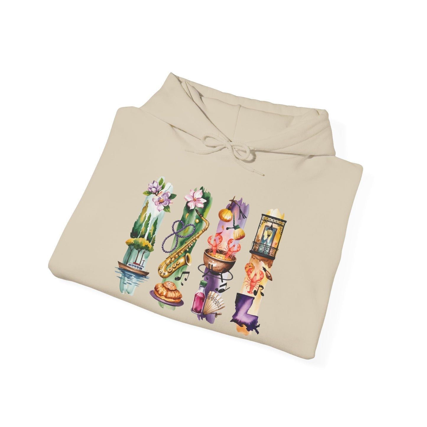 Louisiana Nature Hoodie – Unisex Sweatshirt for Music, Culture & Nature Lovers