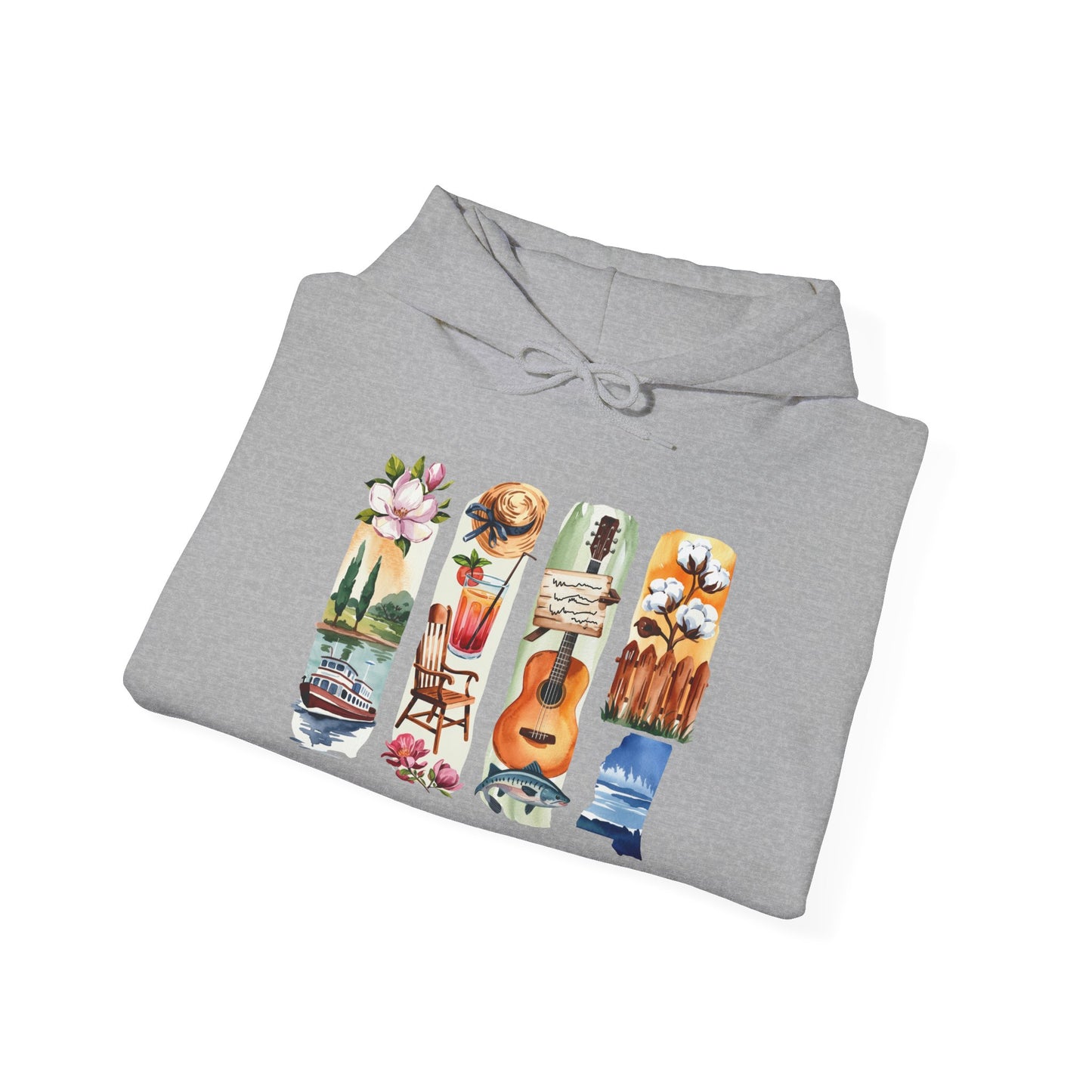 Mississippi Nature Hoodie – Unisex Sweatshirt for River & Forest Lovers