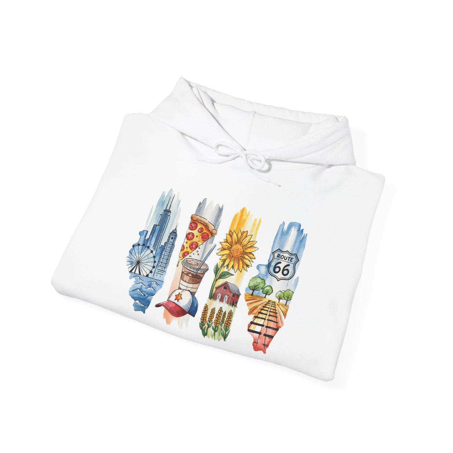 Illinois Nature Hoodie – Unisex Sweatshirt for Trail, Lake & City Escape Lovers