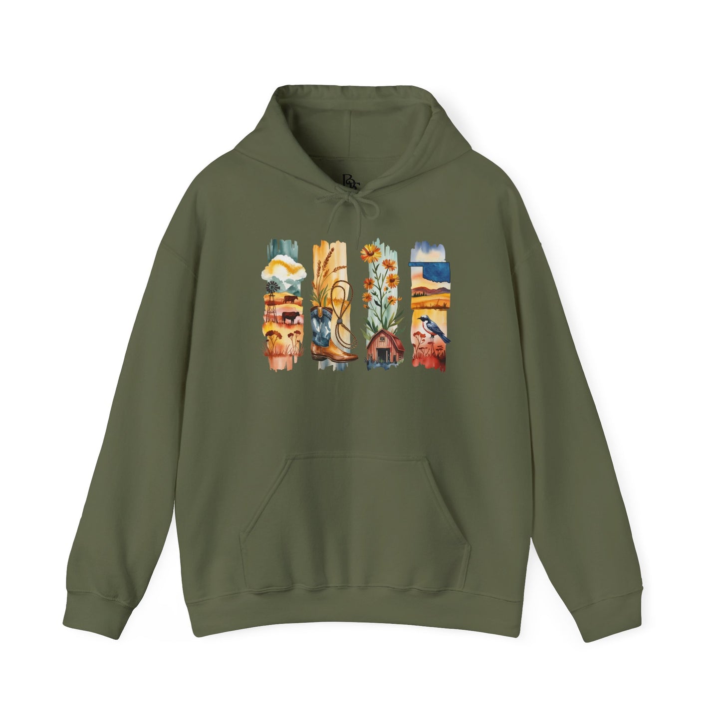 Oklahoma Nature Hoodie – Unisex Scenic Sweatshirt for Outdoor Adventurers