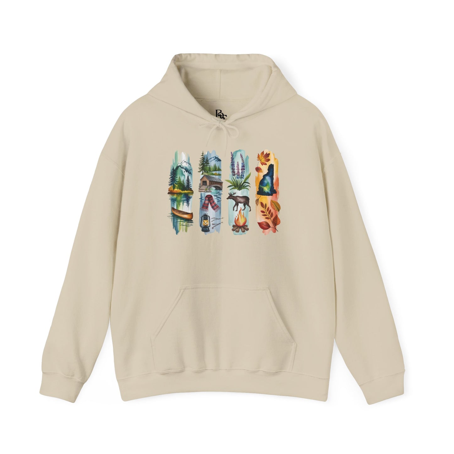 New Hampshire Nature Hoodie – Unisex Sweatshirt for Mountain & Forest Lovers