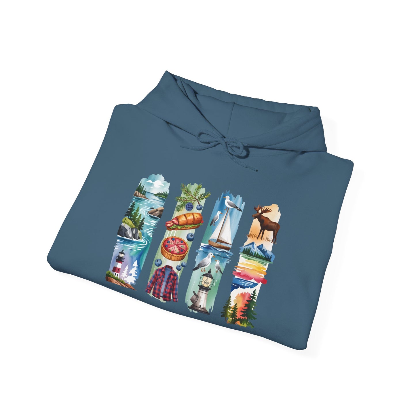 Maine Nature Hoodie – Unisex Sweatshirt for Wilderness Lovers