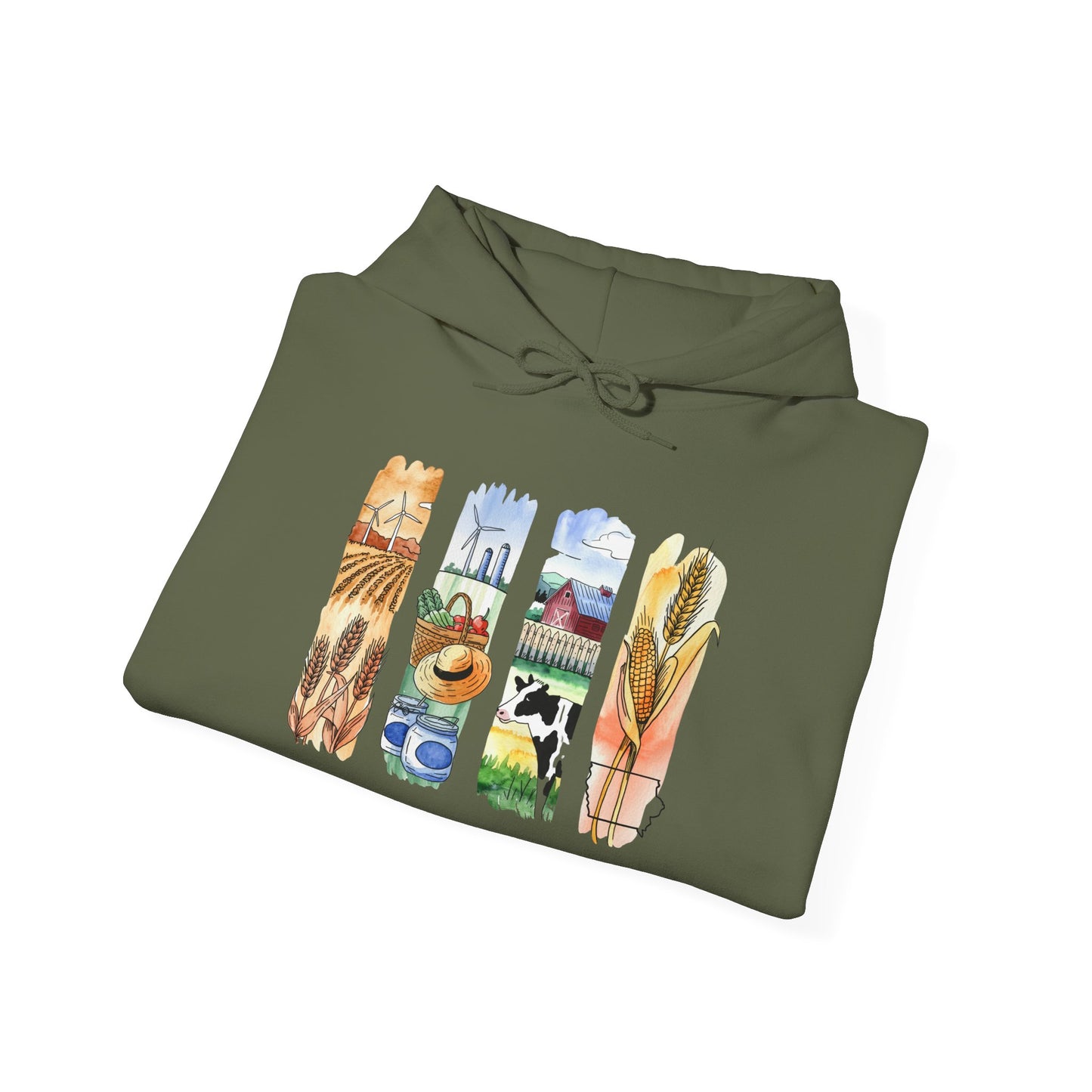 Iowa Nature Hoodie – Unisex Sweatshirt for Lounging or Exploring