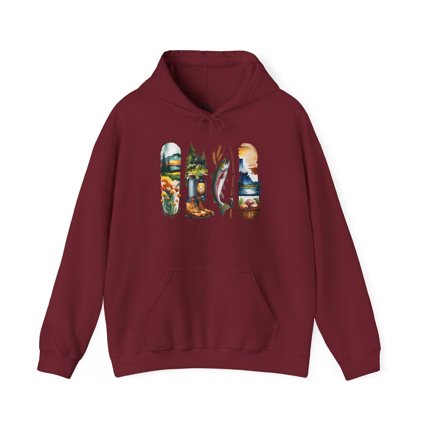 Idaho Nature Hoodie – Unisex Sweatshirt for Mountain & River Lovers