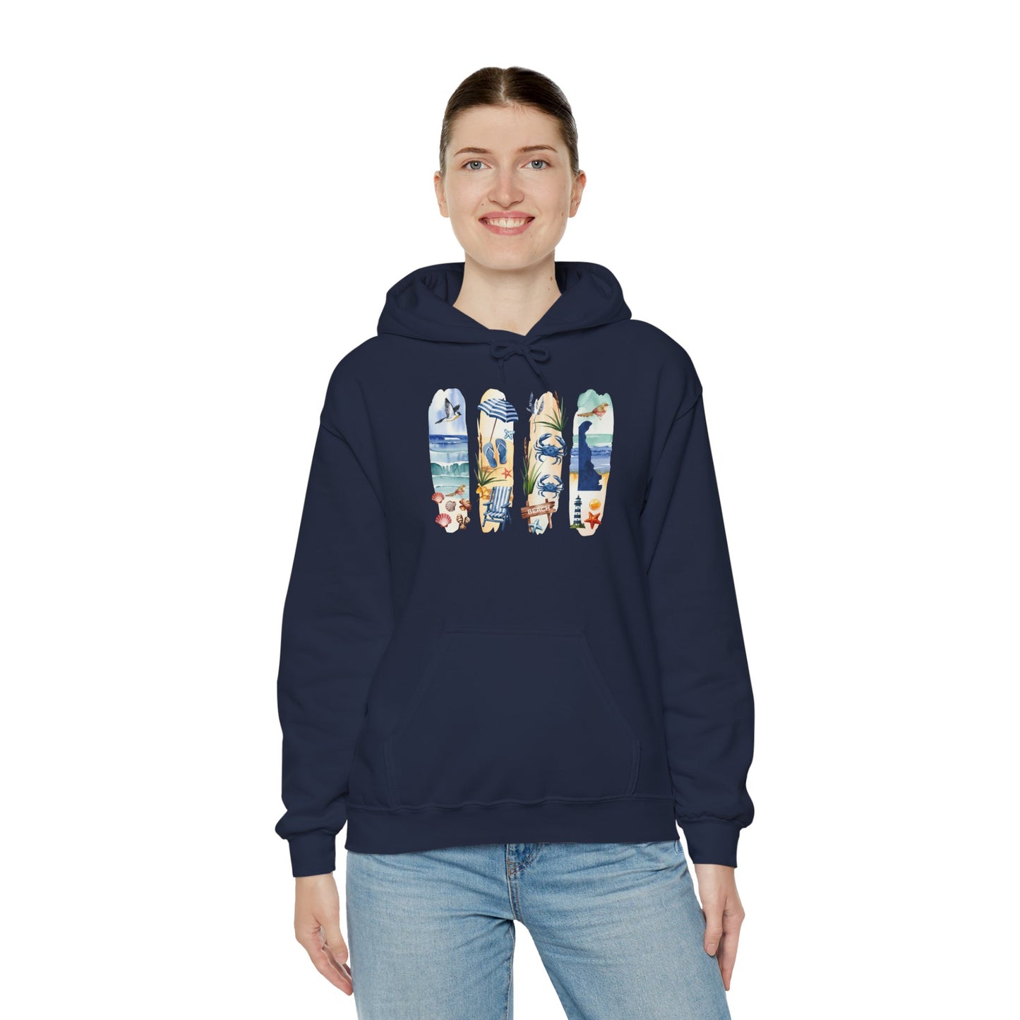 Delaware Nature Hoodie – Unisex Sweatshirt for Shoreline & Trail Lovers