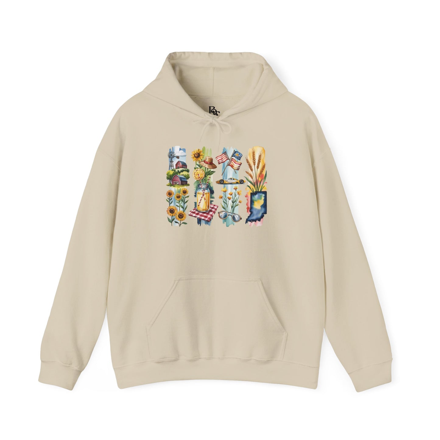 Indiana Nature Hoodie – Unisex Sweatshirt for Forest & Lakeside Wanderers