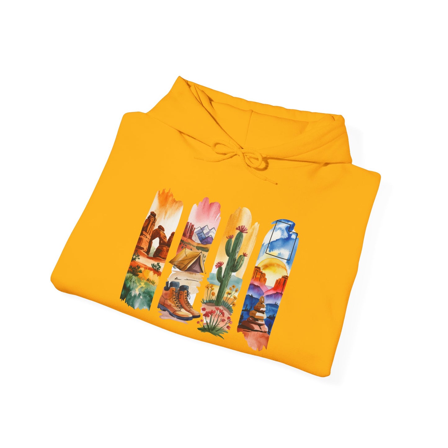 Utah Nature Hoodie – Unisex Desert Landscape Sweatshirt for Hikers & Adventure Seekers