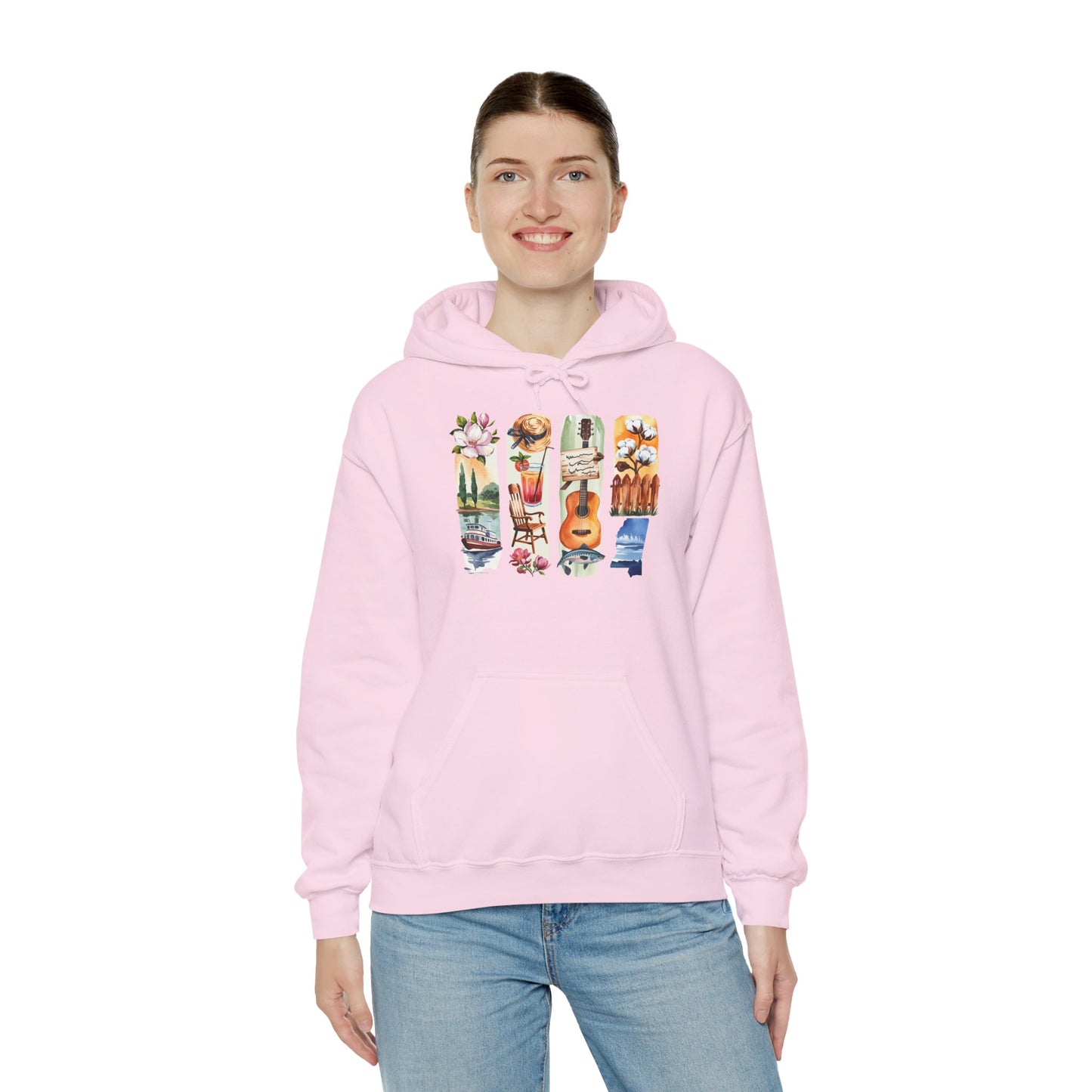 Mississippi Nature Hoodie – Unisex Sweatshirt for River & Forest Lovers
