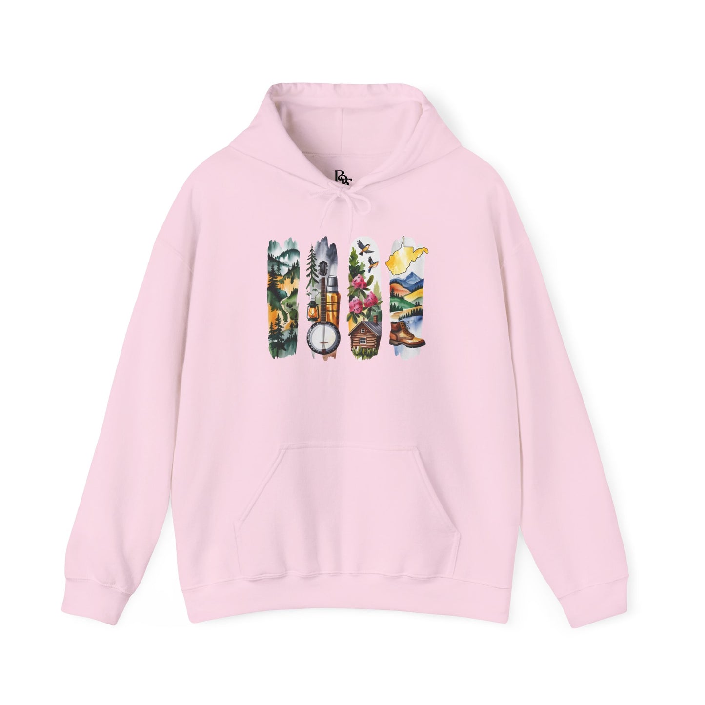 West Virginia Nature Hoodie – Unisex Mountain & Forest Sweatshirt for Appalachian Adventure Lovers