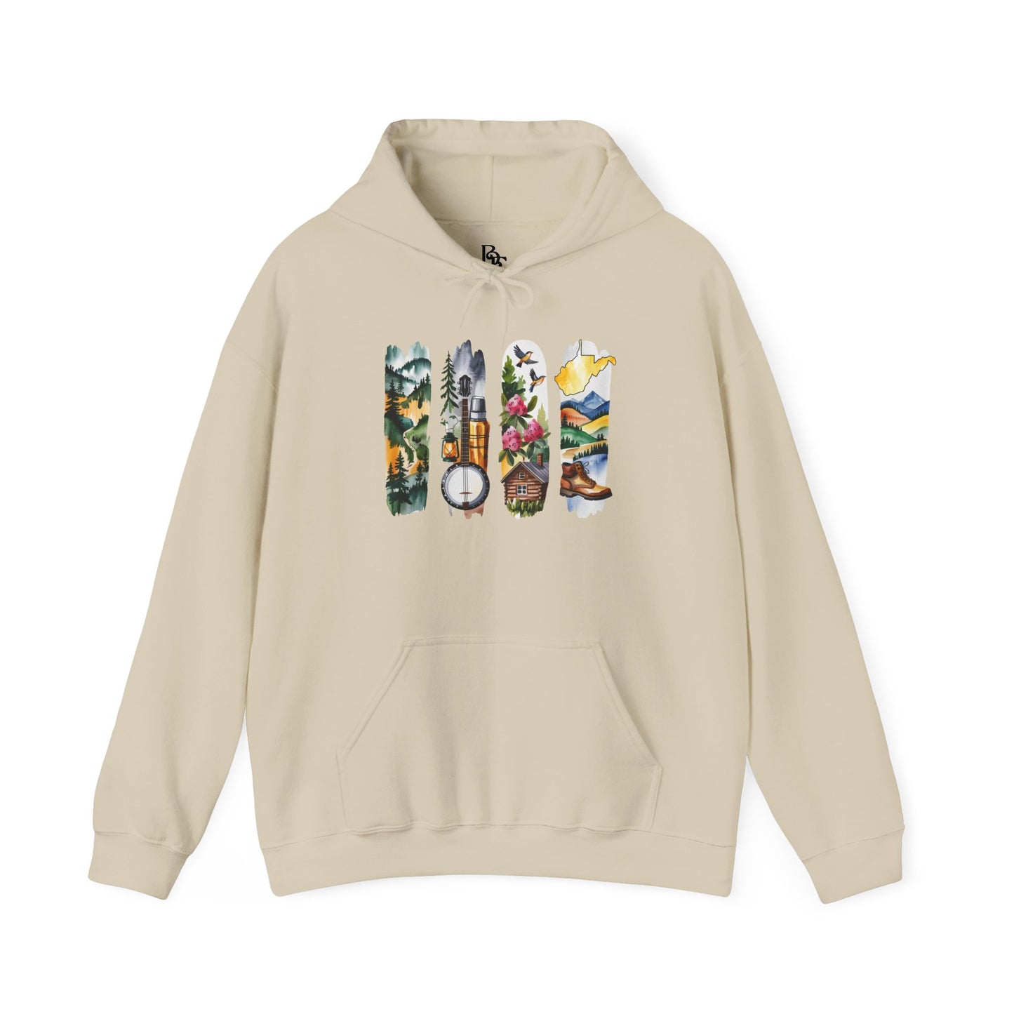 West Virginia Nature Hoodie – Unisex Mountain & Forest Sweatshirt for Appalachian Adventure Lovers