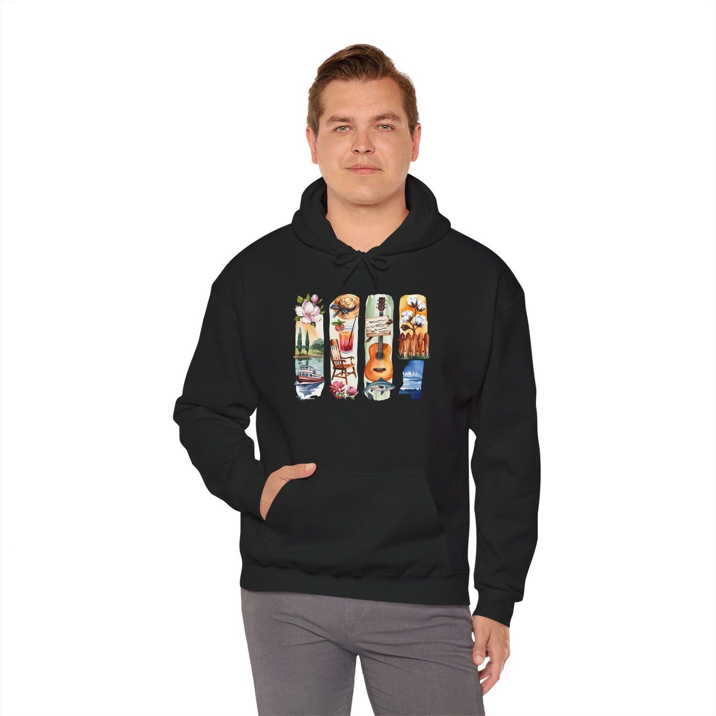Mississippi Nature Hoodie – Unisex Sweatshirt for River & Forest Lovers