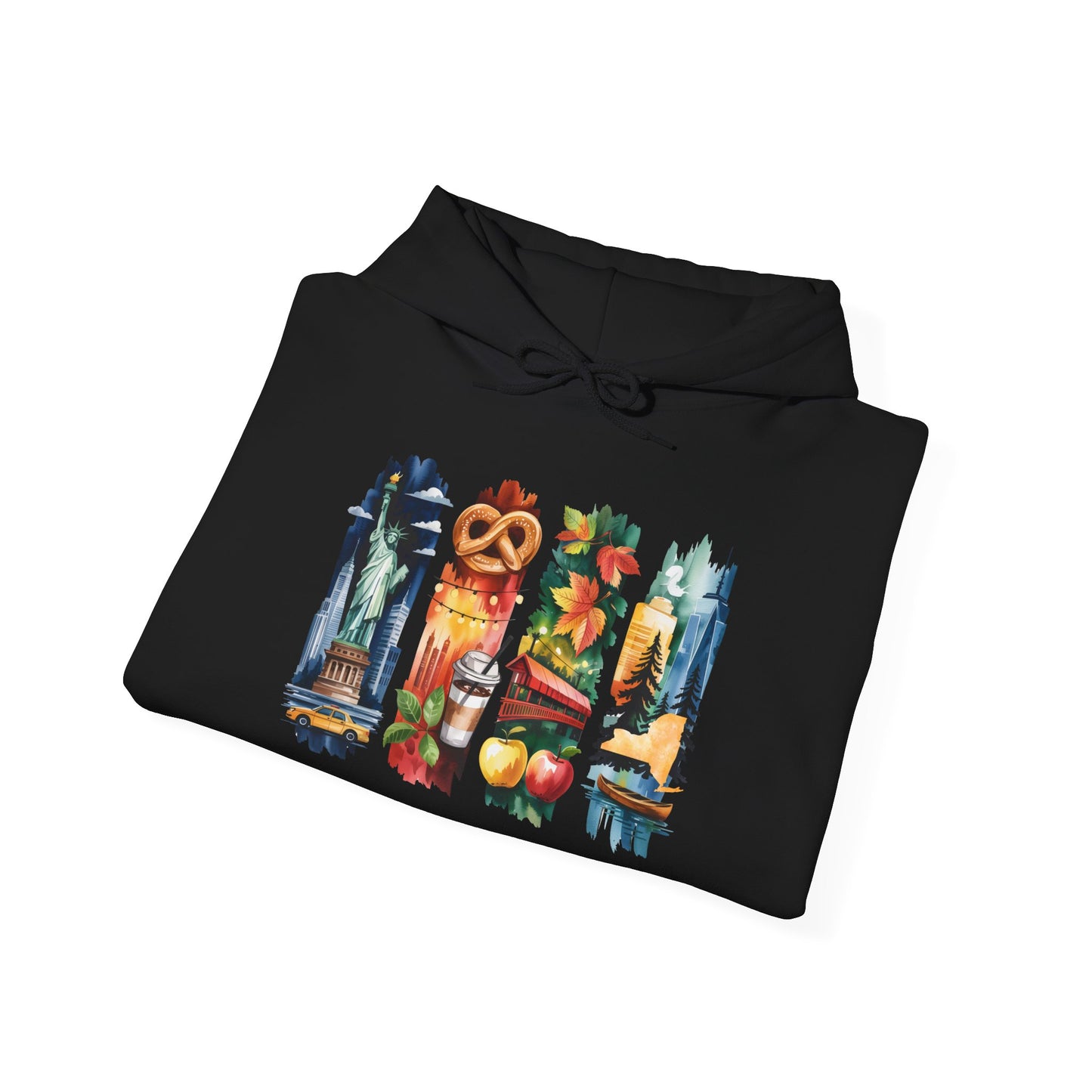 New York Nature Hoodie – Unisex Empire State Sweatshirt for Tourists and Travelers