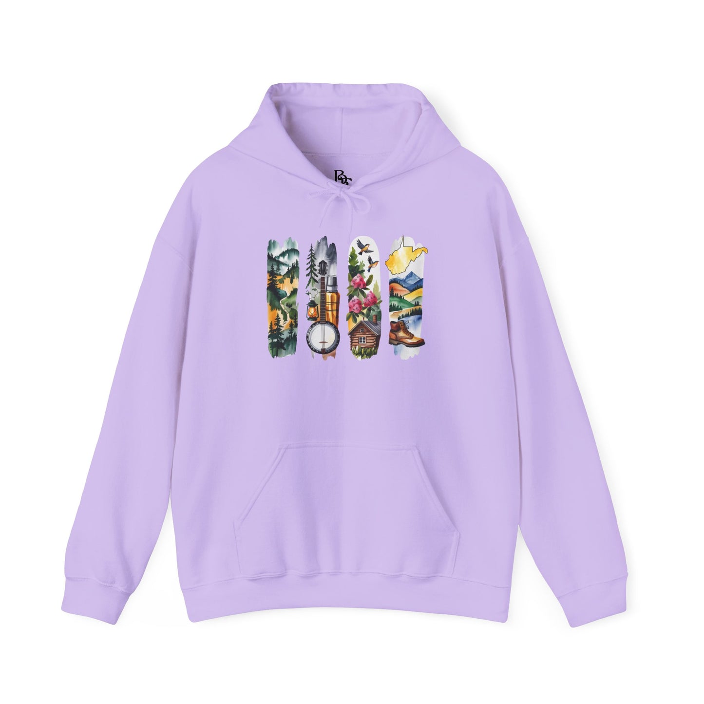 West Virginia Nature Hoodie – Unisex Mountain & Forest Sweatshirt for Appalachian Adventure Lovers
