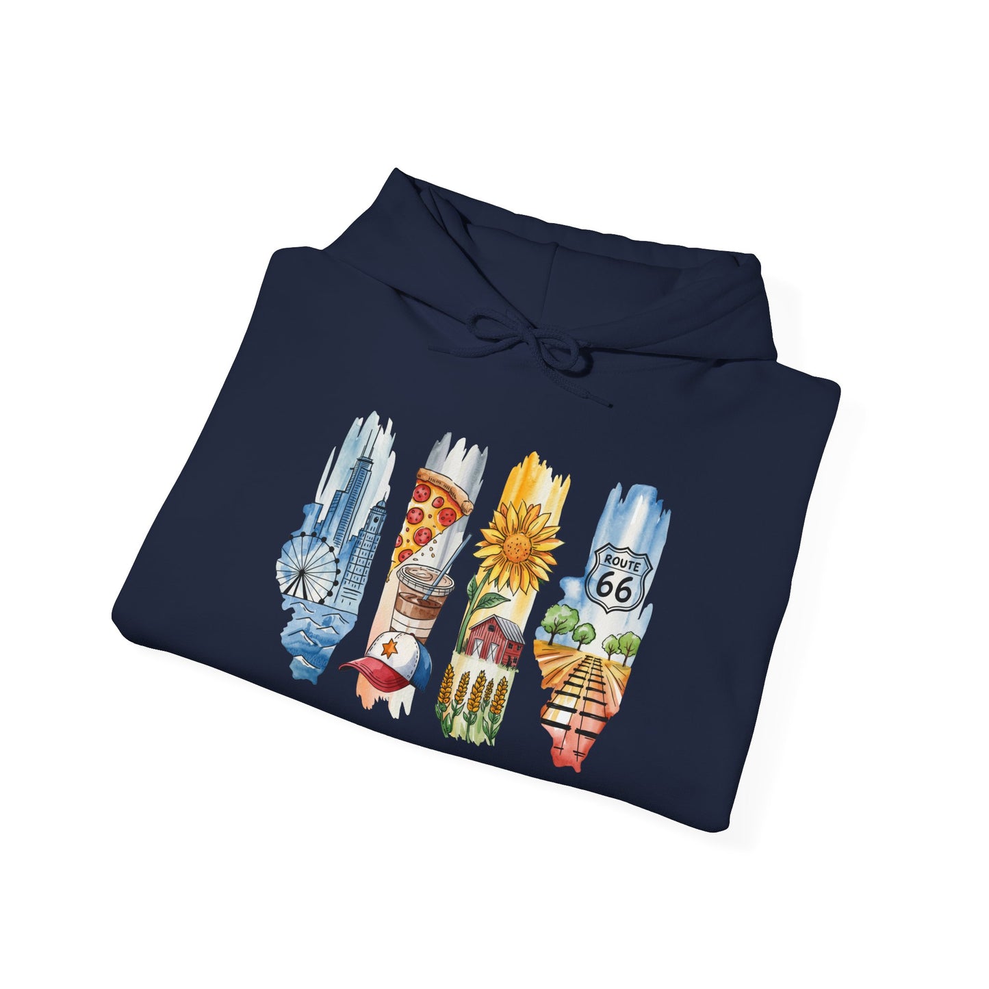 Illinois Nature Hoodie – Unisex Sweatshirt for Trail, Lake & City Escape Lovers