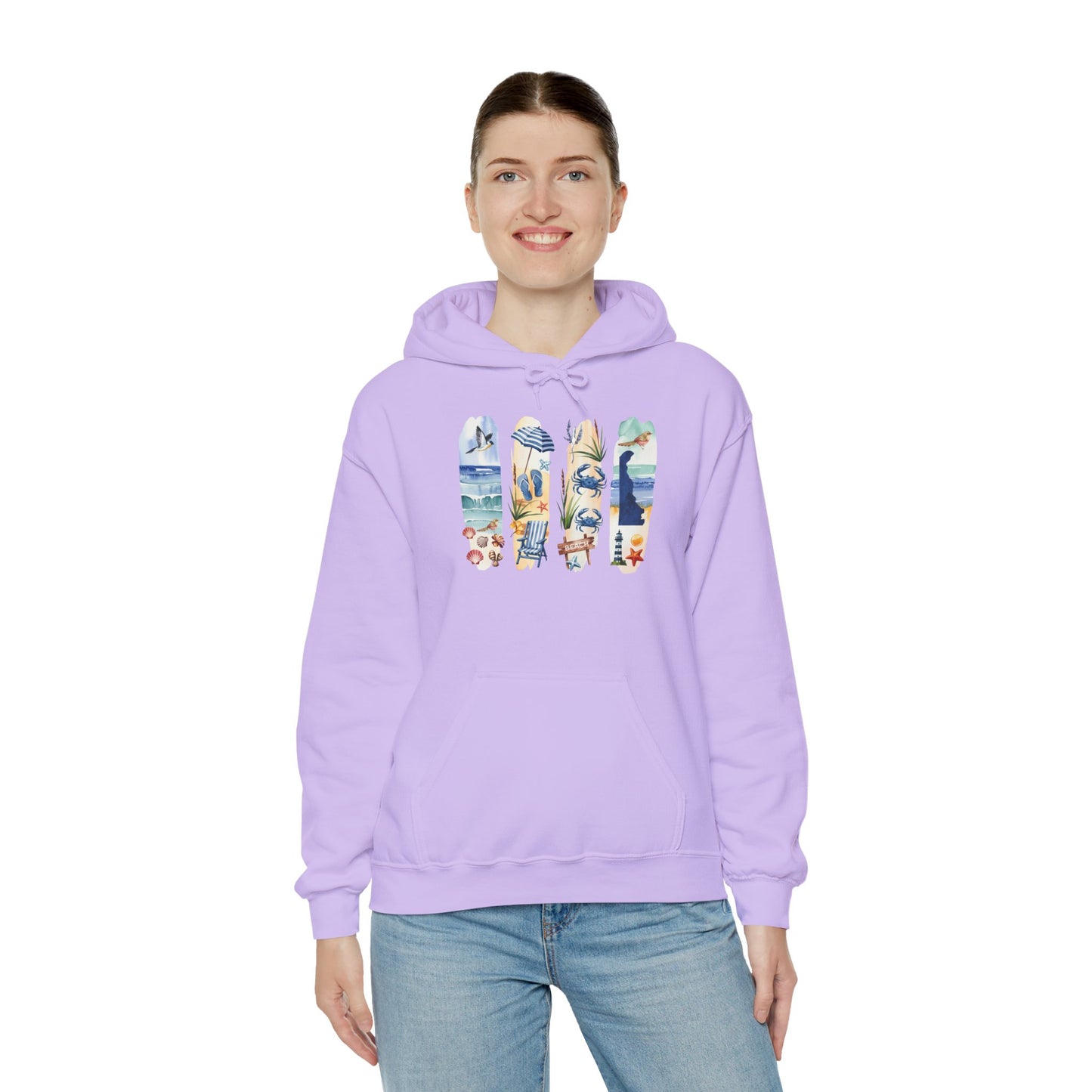 Delaware Nature Hoodie – Unisex Sweatshirt for Shoreline & Trail Lovers