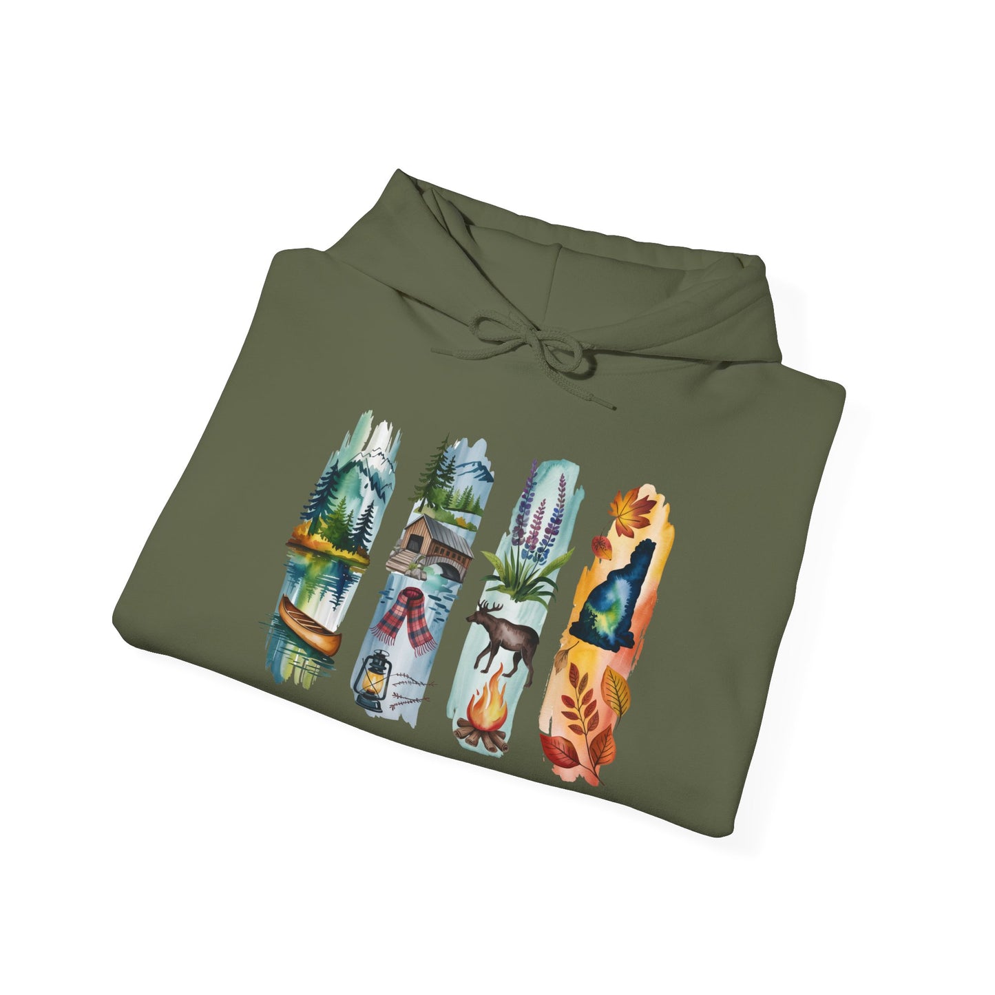 New Hampshire Nature Hoodie – Unisex Sweatshirt for Mountain & Forest Lovers