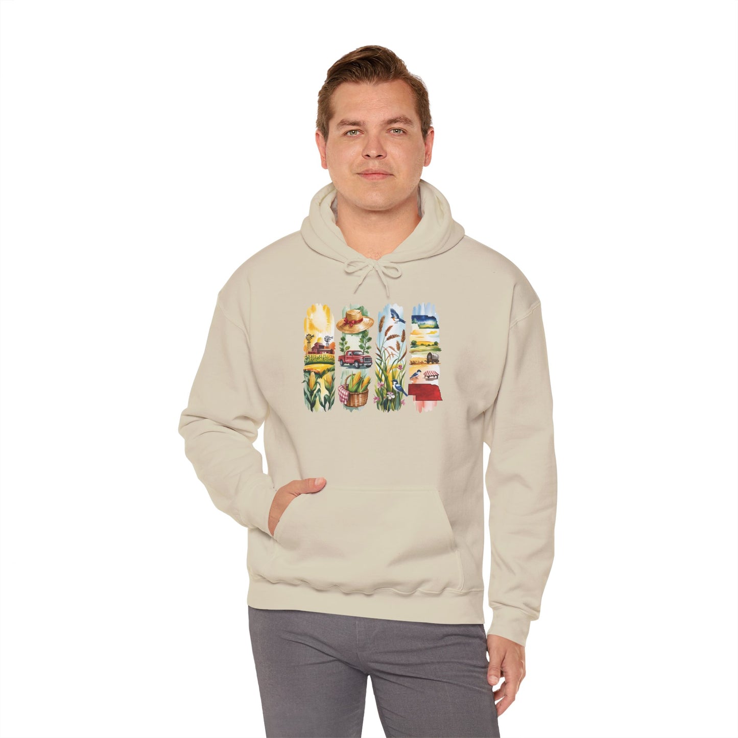 Nebraska Nature Hoodie – Unisex Sweatshirt for Prairie & Plains Explorers